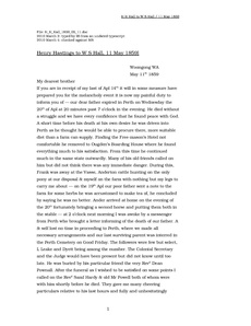 Henry Hastings to W S Hall 11 May 1859 ArchivesWiki
