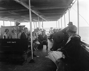 The Wilson family on a Rottnest ferry, c.1925