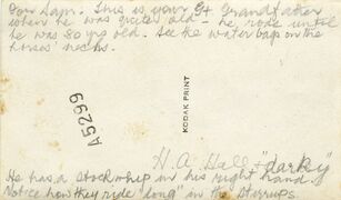 Inscription by H. Margaret Hall