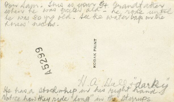Inscription by H. Margaret Hall