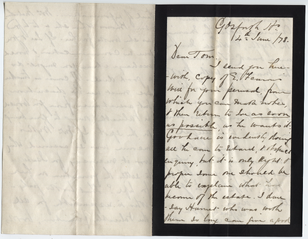 Letter from C.F. Barker to Tom