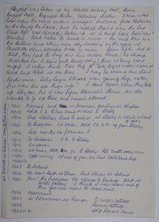 Notes about H A Hall timeline - ArchivesWiki