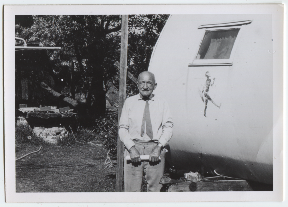 Aubrey Hall with caravan, 4 ArchivesWiki