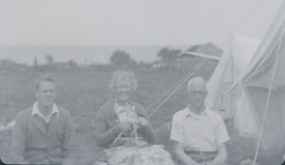 With Kathleen, and Ralph, c.1935