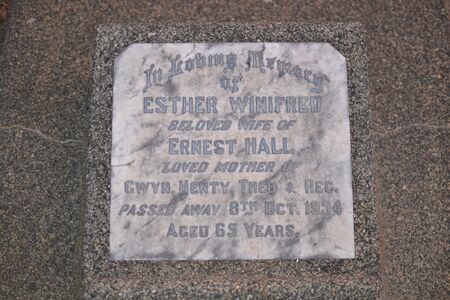 Esther Winifred Hall (née Smalpage), Anglican RA 625