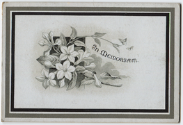 Unknown memorial card