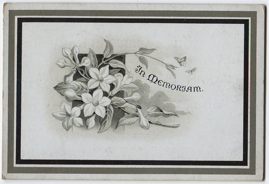 Unknown memorial card