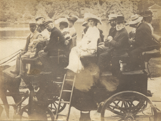 Marian Croskery et al on a coach